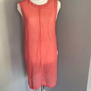 Silence + Noise | UO |  Pink Sheer Cover Up Dress